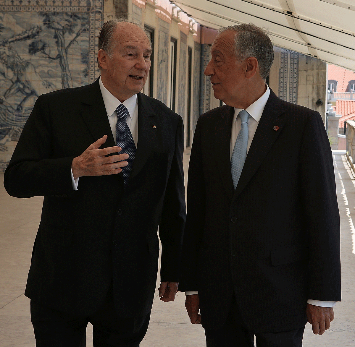 Aga Khan recebido por Marcelo Rebelo de Sousa em Belém