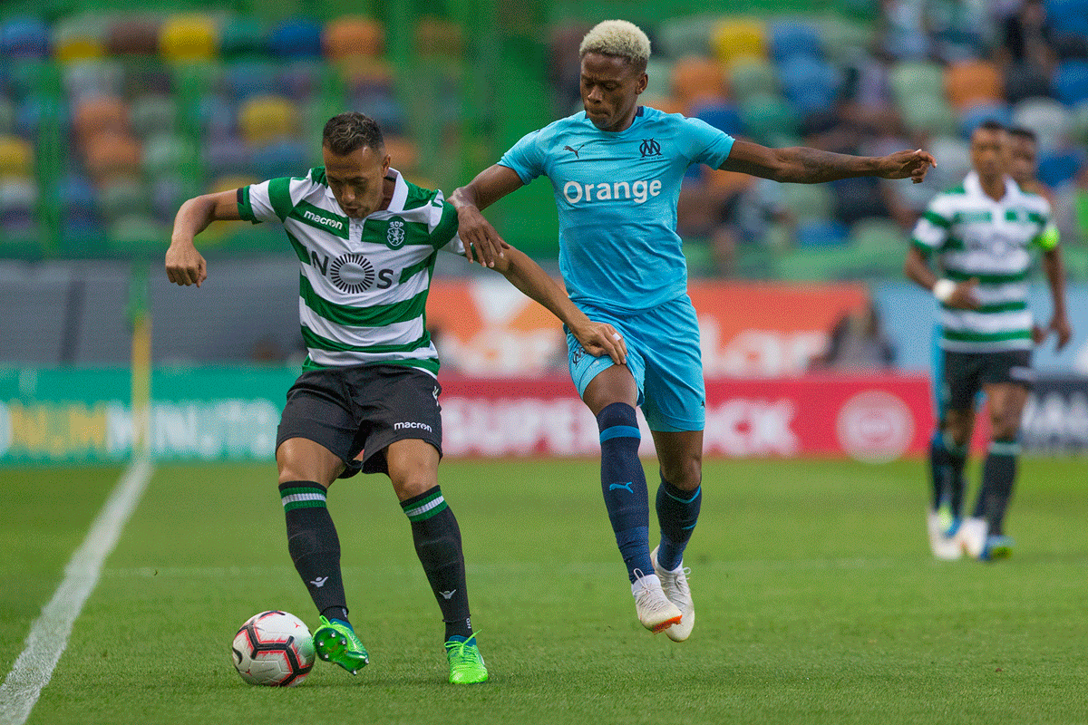 Sporting empata, a uma bola, frente ao Marselha