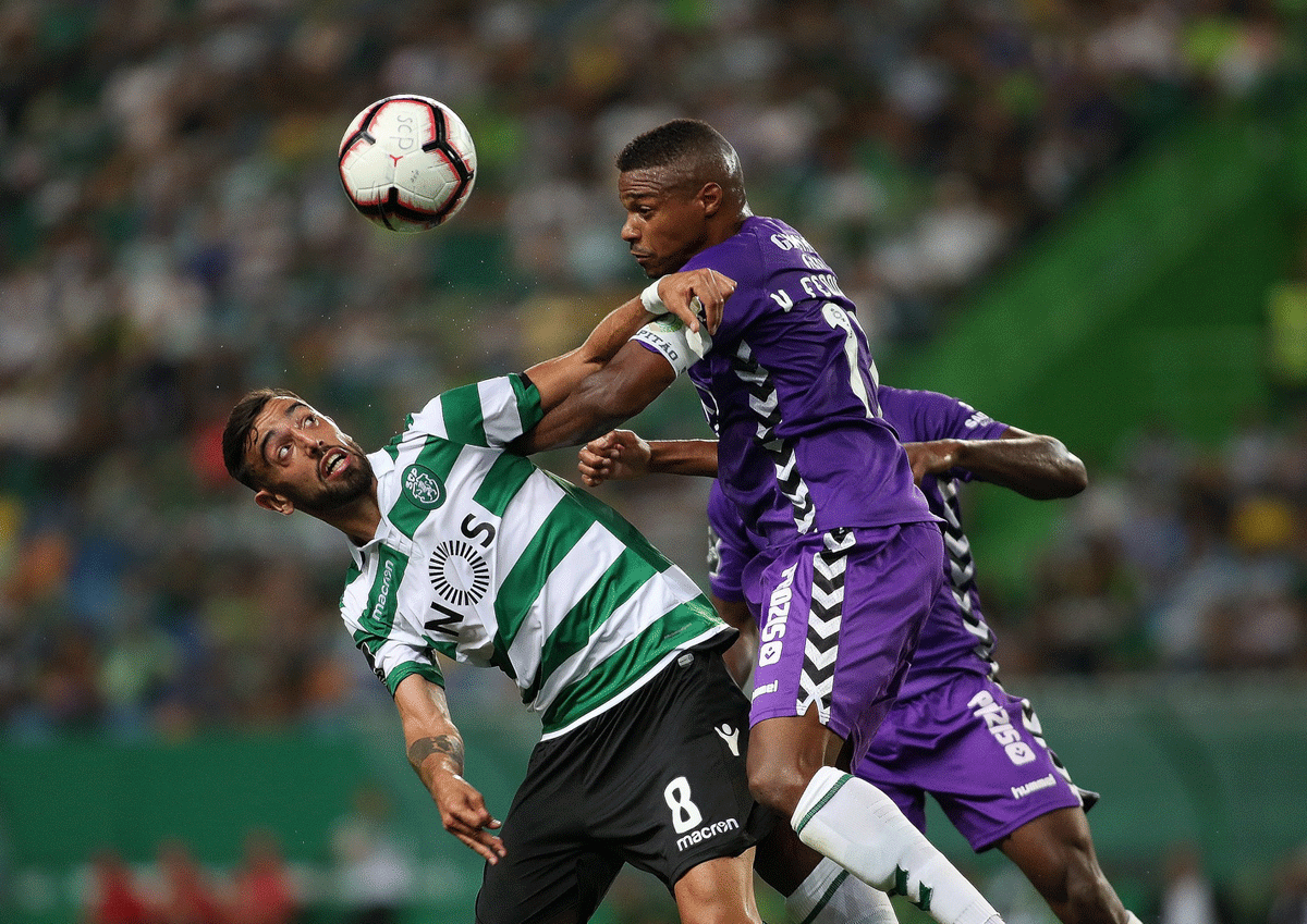 Nani foi o goleador de serviço tendo marcado os dois golos dos “Leões”