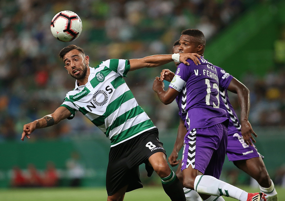 Nani foi o goleador de serviço tendo marcado os dois golos dos “Leões”