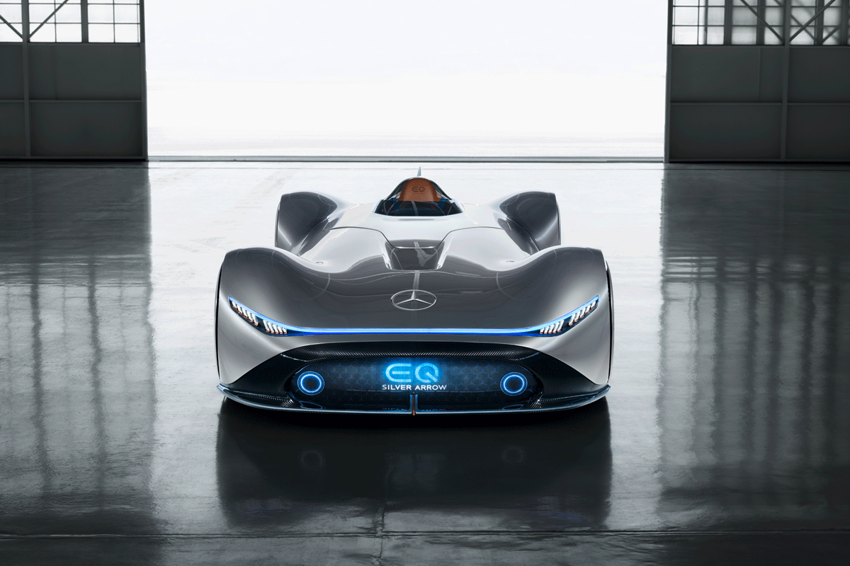 O Vision EQ Silver Arrow foi concebido como um veículo elétrico