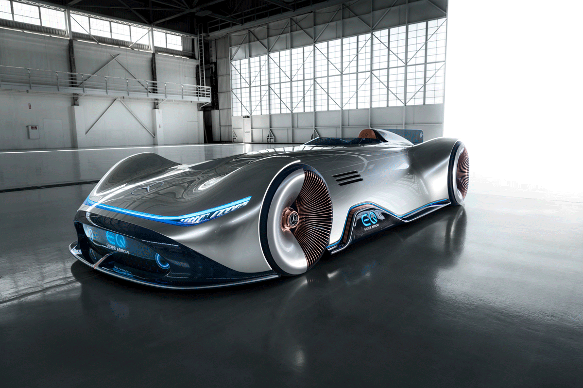 O Vision EQ Silver Arrow foi concebido como um veículo elétrico