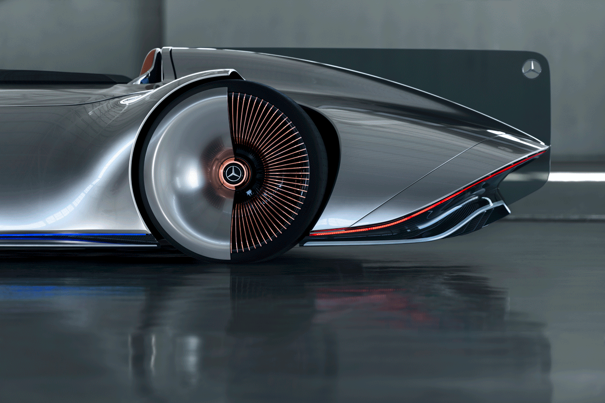 O Vision EQ Silver Arrow foi concebido como um veículo elétrico