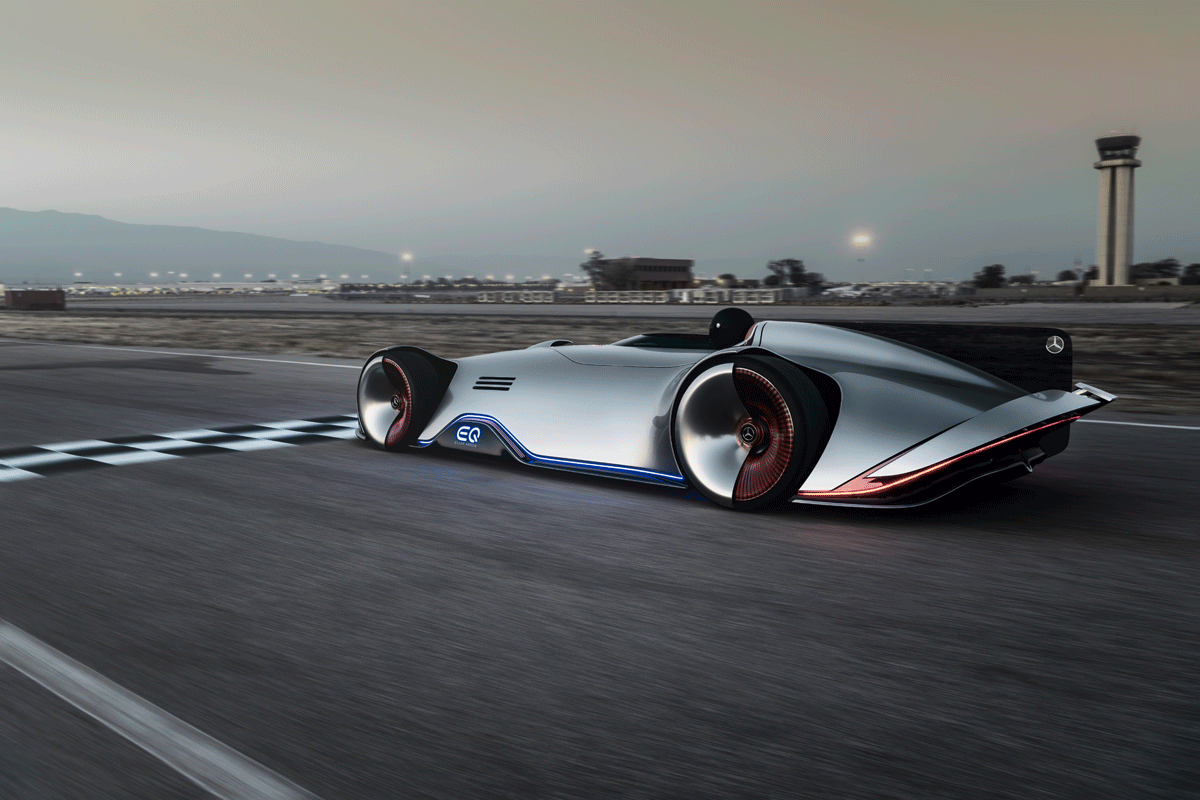 O Vision EQ Silver Arrow foi concebido como um veículo elétrico