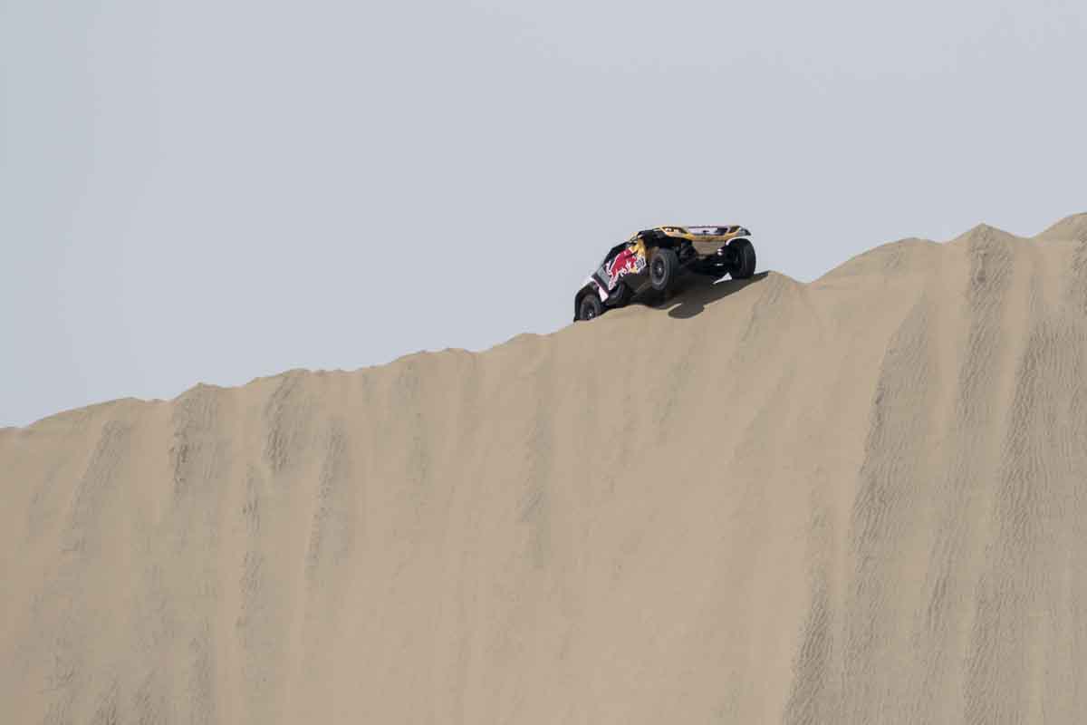 Stephane Peterhansel (FRA) of Team Peugeot Total races during stage 01 of Rally Dakar 2018 from Lima to Pisco, Peru on January 06, 2018