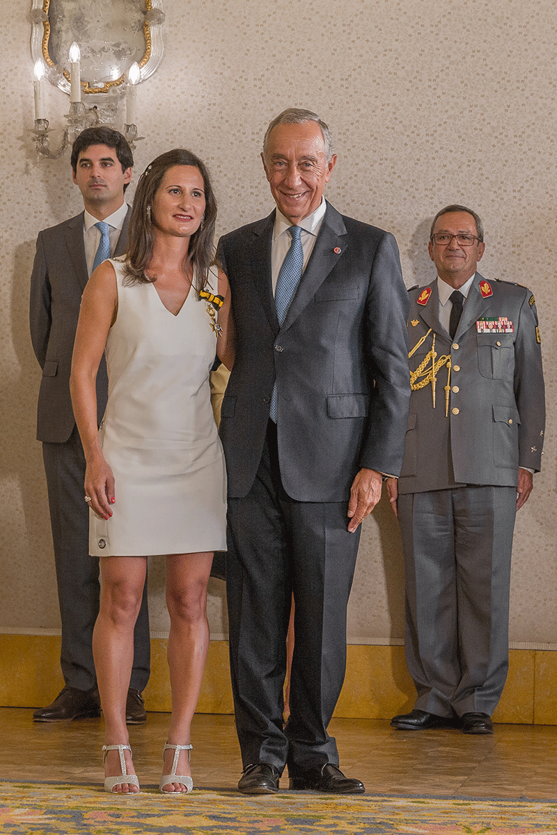 Marcelo Rebelo de Sousa e Inês Henriques