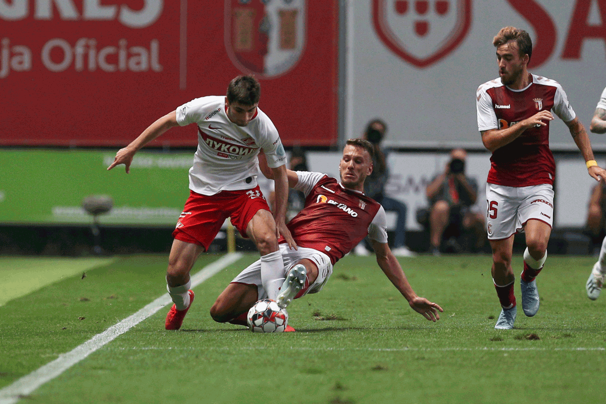 Braga vs Spartak de Moscovo