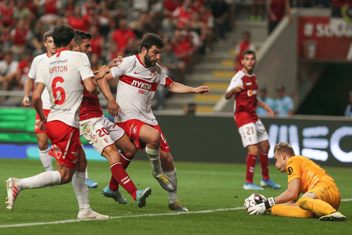 Braga vs Spartak de Moscovo