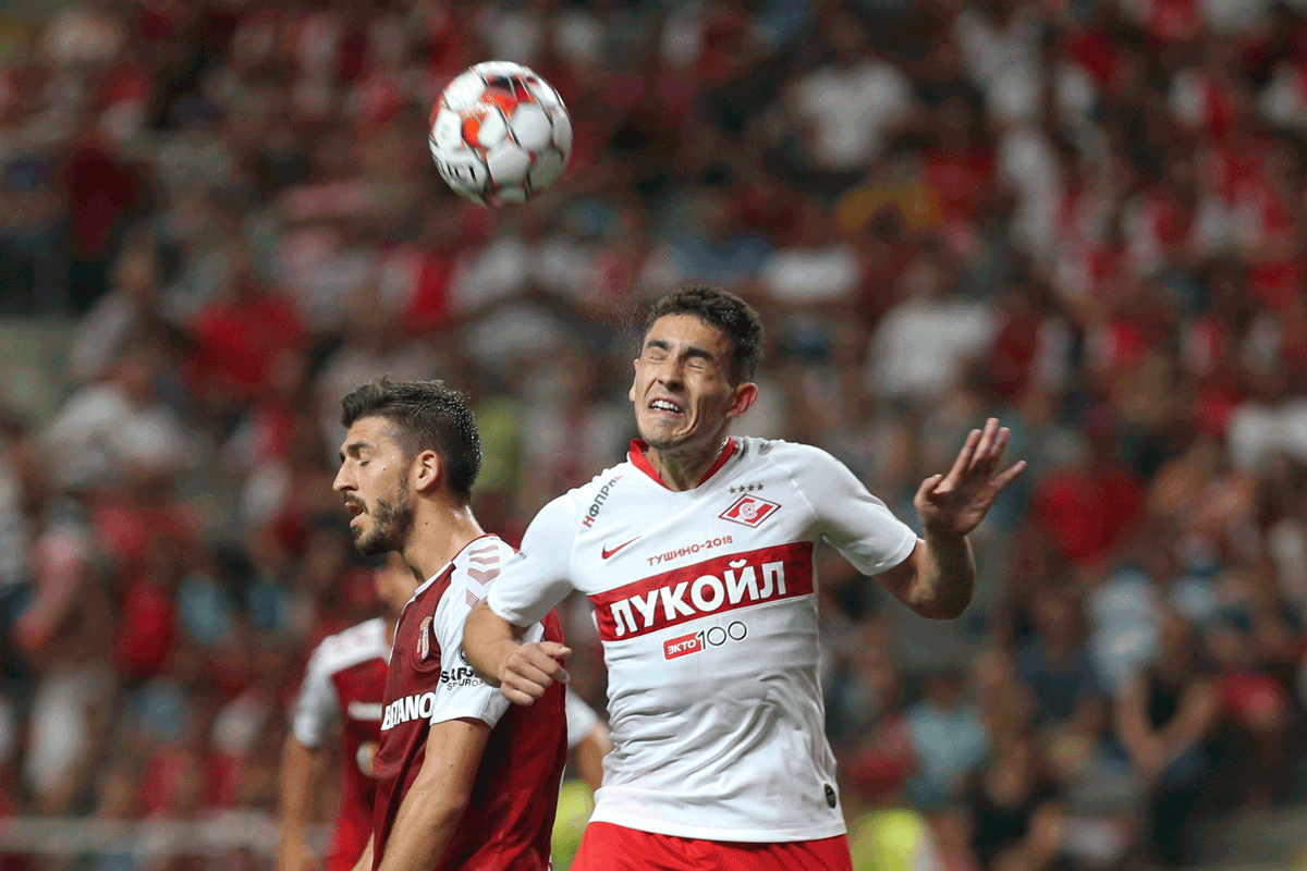Braga vs Spartak de Moscovo
