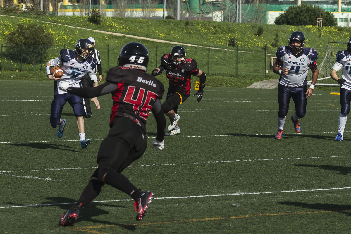 Devils e Navigators disputaram o Jogo Inaugural do campeonato - ©Cristina Pechirra