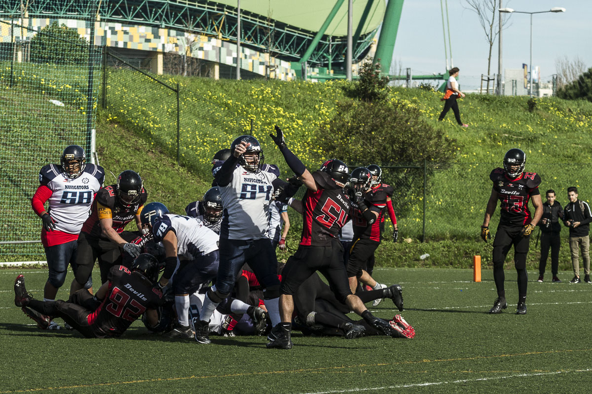 Devils e Navigators disputaram o Jogo Inaugural do campeonato - ©Cristina Pechirra