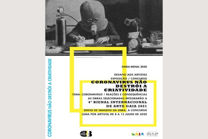 CARTAZ A3 Corona Virus ARTISTAS DE GAIA LANÇAM MEDIDA DE COMBATE À DESMOTIVAÇÃO COM A CRIAÇÃO DE CONCURSO ARTÍSTICO A NÍVEL NACIONAL