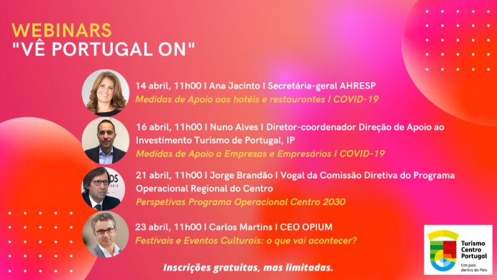 Turismo Centro de Portugal organiza videoconferências temáticas "Vê Portugal ON"