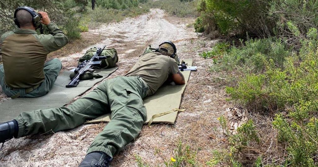 Fuzileiros treino de tiro