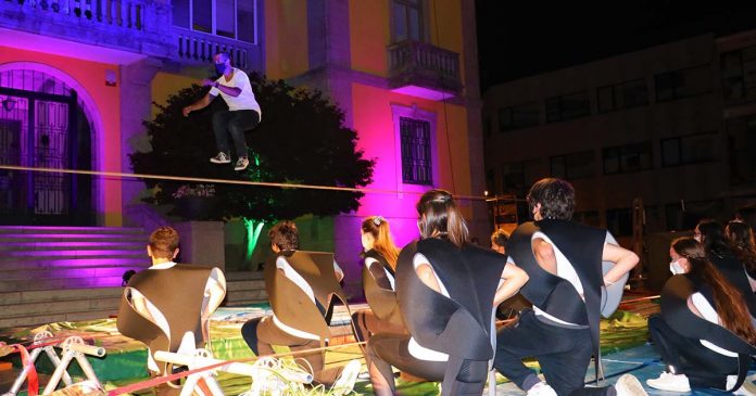 Slackline no Alto Mondego