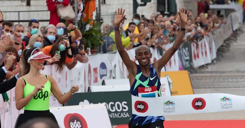 Andualem Shiferaw na Maratona de Lisboa