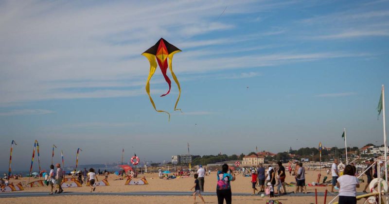 Papagaios na Praia de Carcavelos