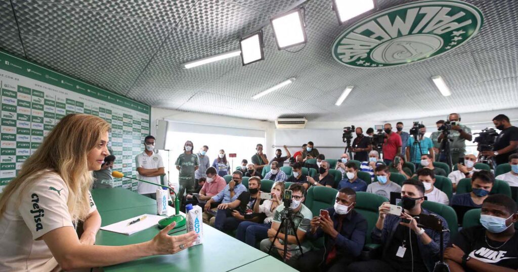 Leila Pereira presidente do Palmeiras