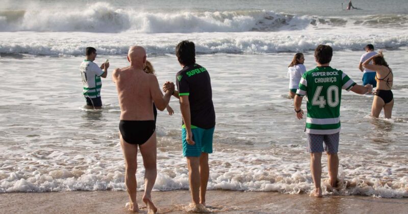 banho em Carcavelos
