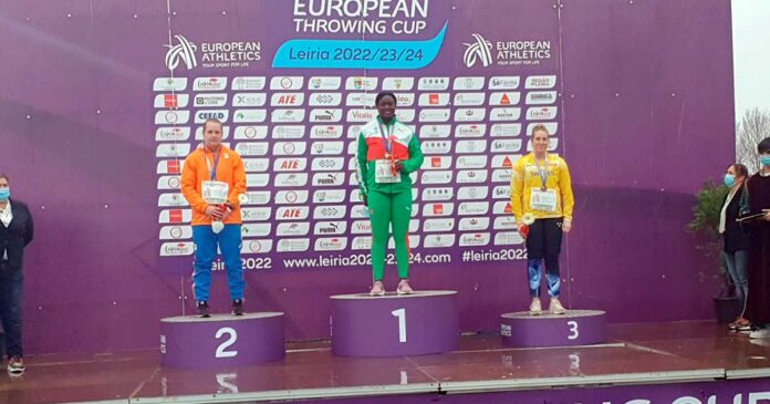 Auriol Dongmo com ouro na Taça da Europa