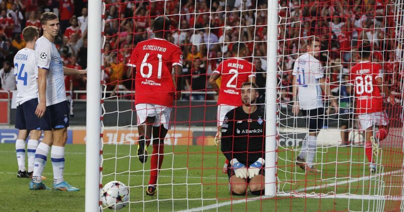 Benfica venceu o D&iacute;namo de Kiev