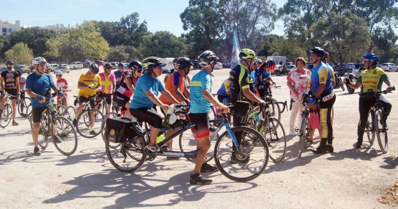ciclistas em F&aacute;tima