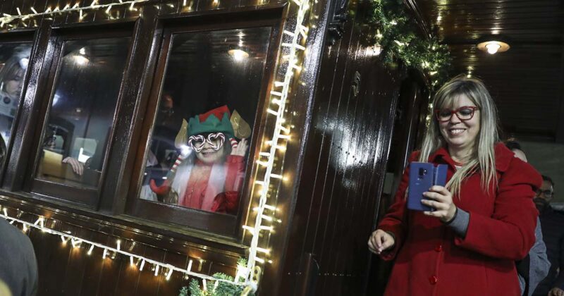 Comboio a Vapor Natal