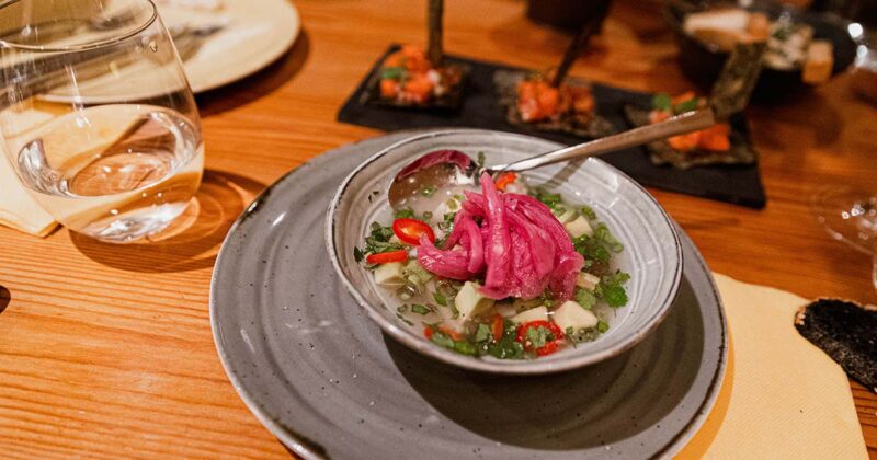 Ceviche de bacalhau negro