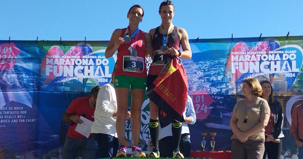 Podio feminino Maratona