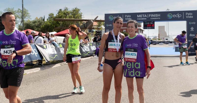 Rosa Mota e Sara Moreira