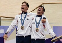 Rui Oliveira e Iúri Leitão conquistam o Ouro no ciclismo de pista Rui Oliveira e Iúri Leitão