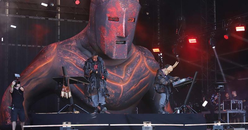 Karetus animam o p&uacute;blico no &Uacute;ltimo Dia do Rock in Rio.