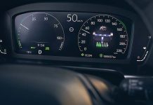 Honda híbrido: 25 anos de inovação culminam na tecnologia e:HEV Painel de instrumentos digital de um Honda híbrido com tecnologia e:HEV