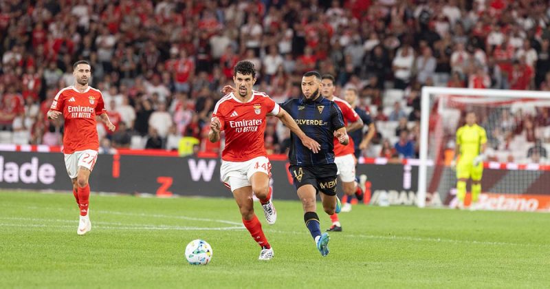 O Benfica venceu o Estoril por 2-1 no Est&aacute;dio da Luz.