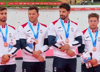 Campeonato do Mundo de Velocidade coloca Portugal no pódio com bronze no K4 500 metros K4 português no pódio do Campeonato do Mundo de Velocidade e Paracanoagem