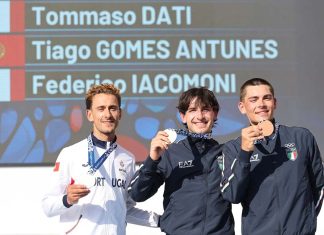 Tiago Antunes conquista Prata nos Jogos do Mediterrâneo Taranto 2026 Tiago Antunes com a medalha de Prata no pódio da prova de fundo dos Jogos do Mediterrâneo Taranto 2026