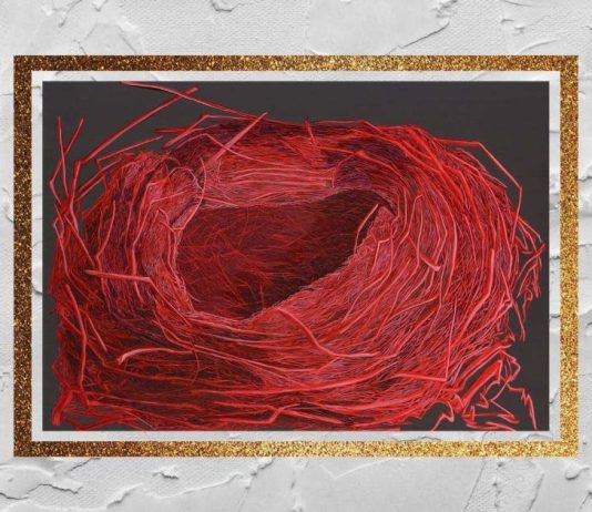 Au-delà du Réel transforma o Palacete Severo num lugar entre memória e imaginação Au-delà du Réel: obra Nid Rouge n.º 9, de Fabienne Houzé-Ricard, apresentada no Palacete Severo