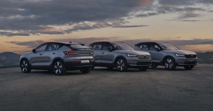 Novos Volvo XC40, EX40 e EC40 Novos Volvo XC40, EX40 e EC40 apresentados em conjunto