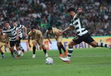 O jogo do Sporting e do Nacional terminou com vitória dos leões em Alvalade Luis Suárez converte com sucesso uma grande penalidade que inaugura o marcador no jogo do Sporting e do Nacional.